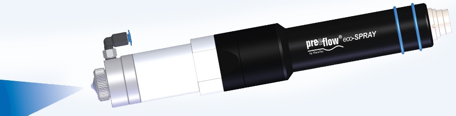 volumetric spraying preeflow
